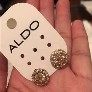 Aldo Gold Crystal Studs